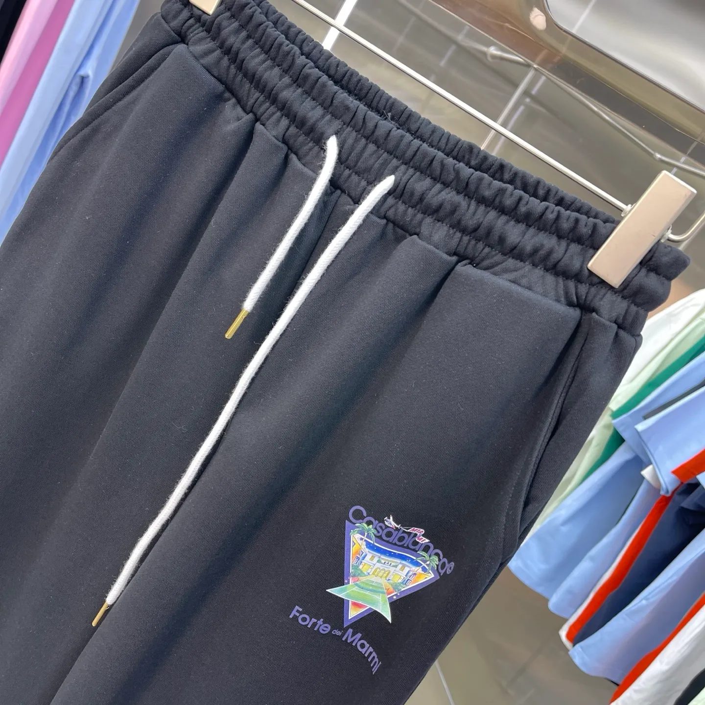 CASABLANCA + Factory ：Black White Blue Pink Royal Blue Sizes：S M L XL XXL